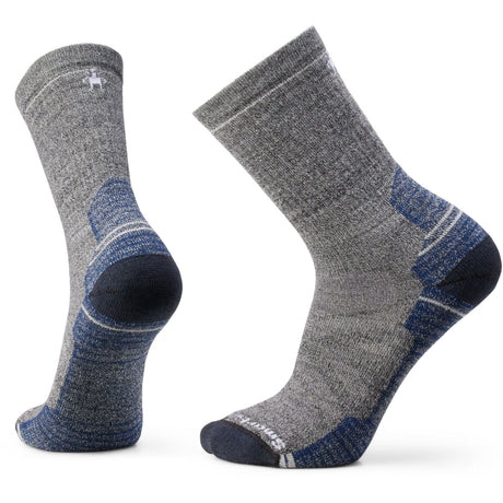 Smartwool Hike Light Cushion Crew Socks  -  Large / Ash/Charcoal