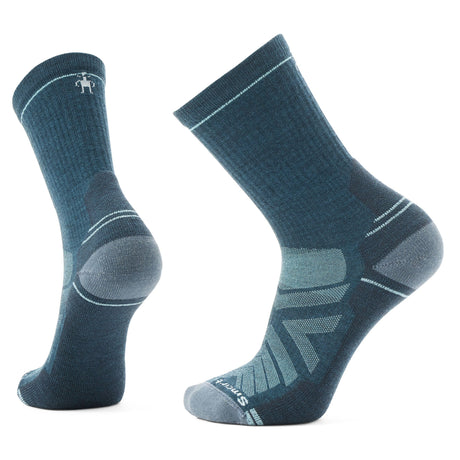 Smartwool Hike Light Cushion Crew Socks  -  Medium / Twilight Blue/Pewter Blue