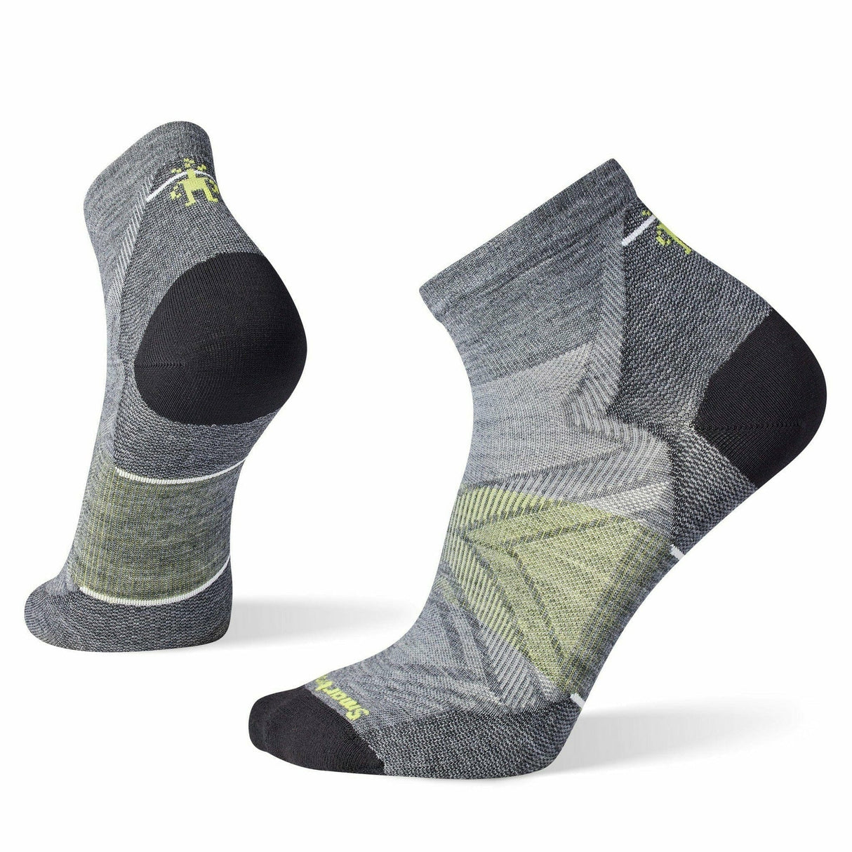 Smartwool Run Zero Cushion Ankle Socks  -  Small / Medium Gray