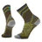 Smartwool Run Mid Crew Pattern Socks  -  Medium / Military Olive