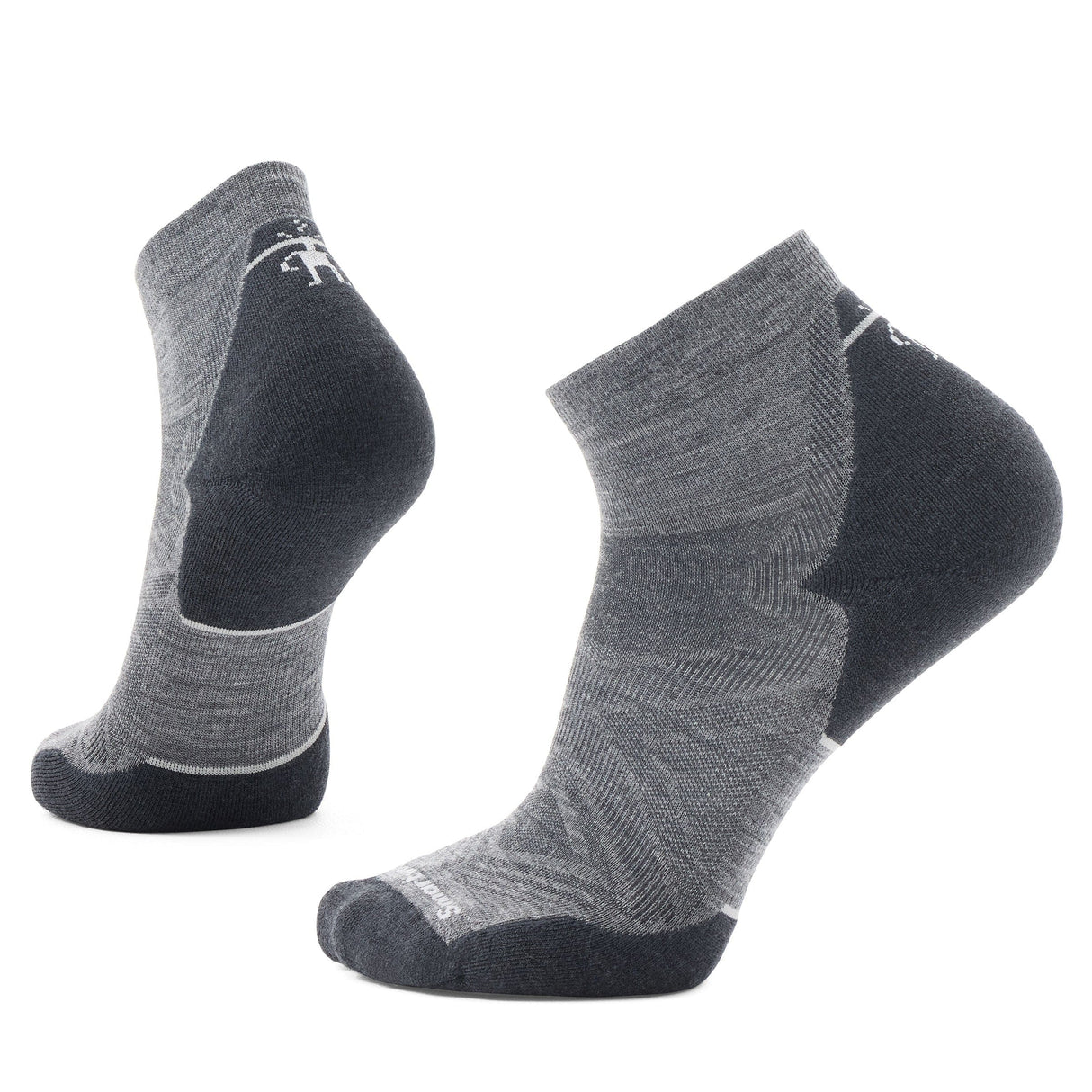 Smartwool Run Targeted Cushion Ankle Socks  -  Medium / Medium Gray