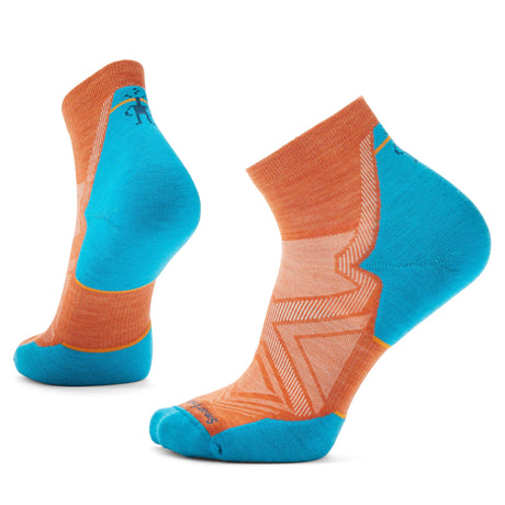 Smartwool Run Targeted Cushion Ankle Socks  -  Medium / Orange Rust