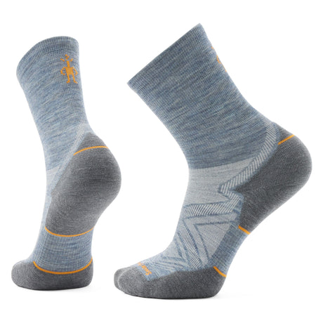 Smartwool Run Targeted Cushion Mid Crew Socks  -  Medium / Pewter Blue