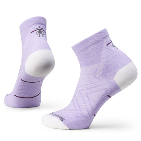 Smartwool Womens Run Zero Cushion Ankle Socks  -  Medium / Ultra Violet