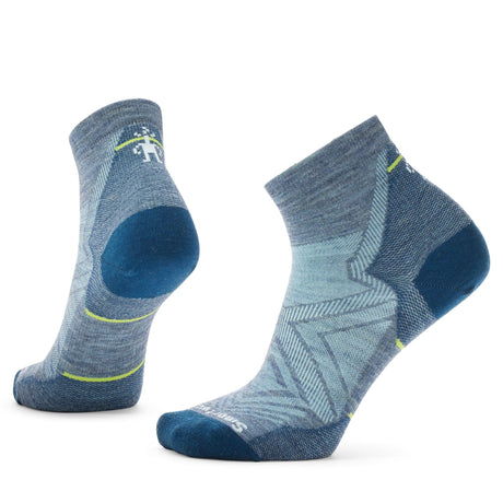 Smartwool Womens Run Zero Cushion Ankle Socks  -  Medium / Pewter Blue