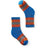 Smartwool Kids Hike Full Cushion Striped Crew Socks  -  Small / Laguna Blue