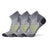 Smartwool Run Zero Cushion Ankle 3-Pack Socks  -  Medium / Medium Gray