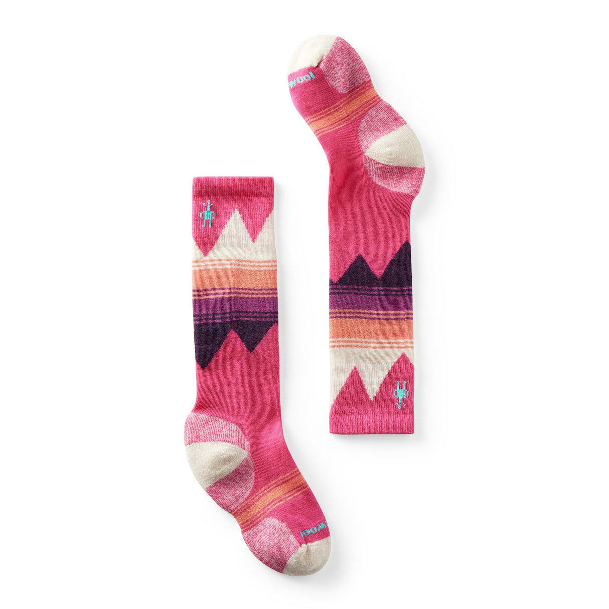 Smartwool Kids Ski Light Cushion Over-The-Calf Socks  -  Small / Power Pink