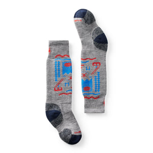 Smartwool Kids Wintersport Ski Day Full Cushion Over-the-Calf Socks  -  Small / Light Gray