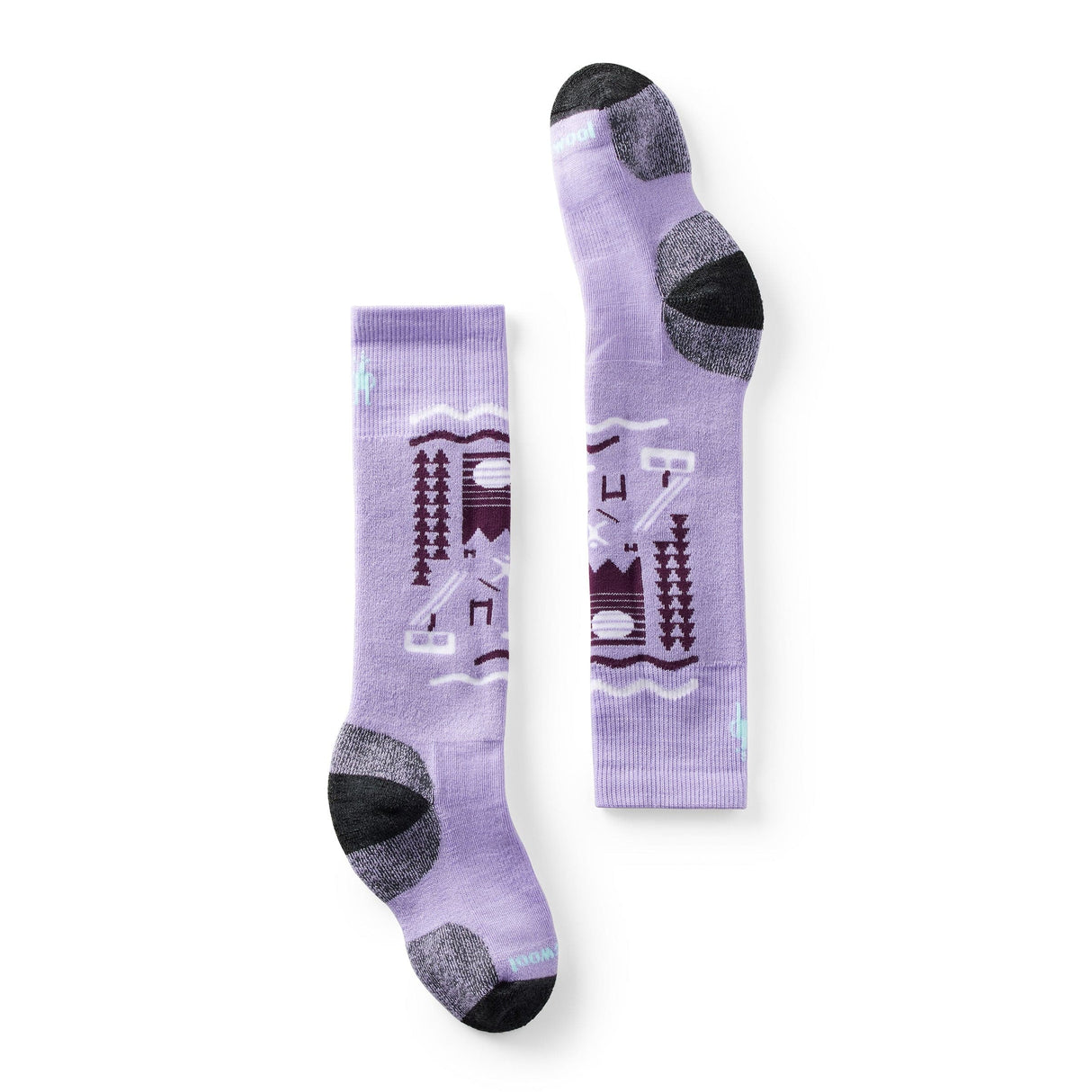 Smartwool Kids Wintersport Ski Day Full Cushion Over-the-Calf Socks  -  X-Small / Ultra Violet