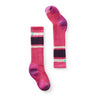 Smartwool Kids Wintersport Full Cushion Stripe Socks  -  X-Small / Power Pink