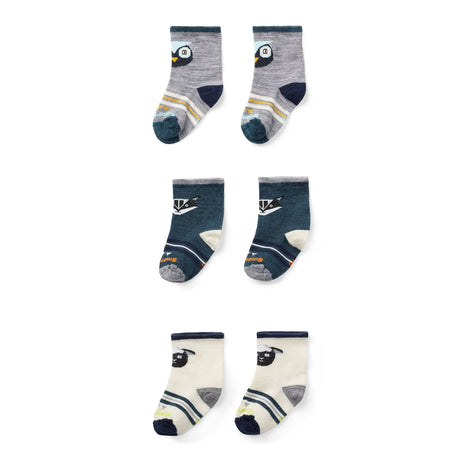 Smartwool Toddler Trio 3-Pack Socks  -  24M / Twilight Blue