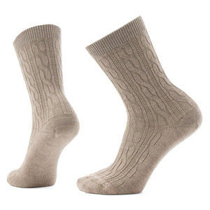 Smartwool Womens Everyday Cable Crew Socks  -  Small / Fossil