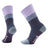 Smartwool Womens Everyday Popcorn Cable Crew Socks  -  Medium / Ultra Violet