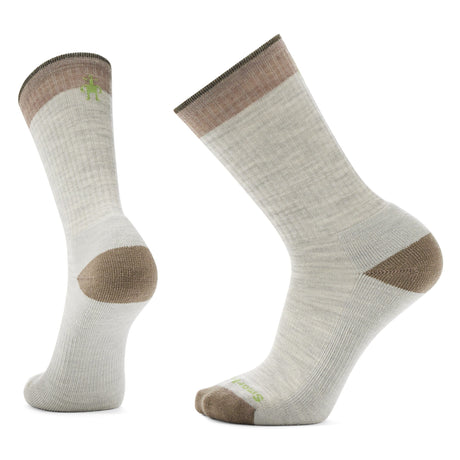 Smartwool Everyday Rollinsville Light Cushion Crew Socks  -  Small / Ash/Military Olive