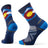 Smartwool Hike Light Cushion Colorado Crew Socks  -  Medium / Laguna Blue