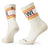 Smartwool Athletic SMRTWL Retro Stripe Crew Socks  -  Medium / Natural