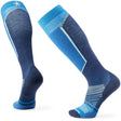 Smartwool Ski Targeted Cushion Extra Stretch Over-the-Calf Socks  -  Medium / Laguna Blue