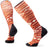 Smartwool Ski Targeted Cushion Colliding Clouds Print Over-the-Calf Socks  -  X-Large / Orange Rust