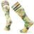 Smartwool Ski Full Cushion Groovy Tie Dye Print Over-The-Calf Socks  -  Medium / Winter Moss