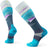 Smartwool Snowboard Targeted Cushion Broken Lines Pattern Over-The-Calf Socks  -  Large / Frosty Green