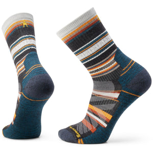 Smartwool Hike Light Cushion Panorama Crew Socks  -  Medium / Charcoal