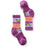 Smartwool Kids Hike Garden Bugs Pattern Crew Socks  -  Small / Meadow Mauve