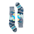 Smartwool Kids Wintersport Full Cushion Mountain Moose Pattern Knee-High Socks  -  X-Small / Pewter Blue