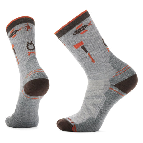 Smartwool Hike Camp Gear Crew Socks  -  Medium / Light Gray