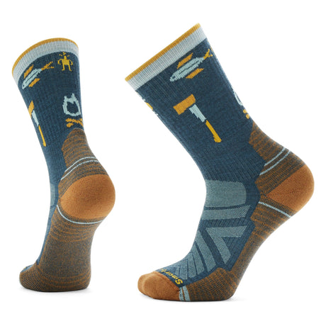 Smartwool Hike Camp Gear Crew Socks  -  Medium / Twilight Blue