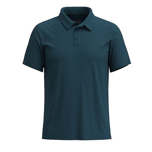 Smartwool Mens Short Sleeve Polo  -  Medium / Twilight Blue