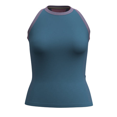 Smartwool Womens Intraknit Active Tank  -  X-Small / Twilight/Guava Pink