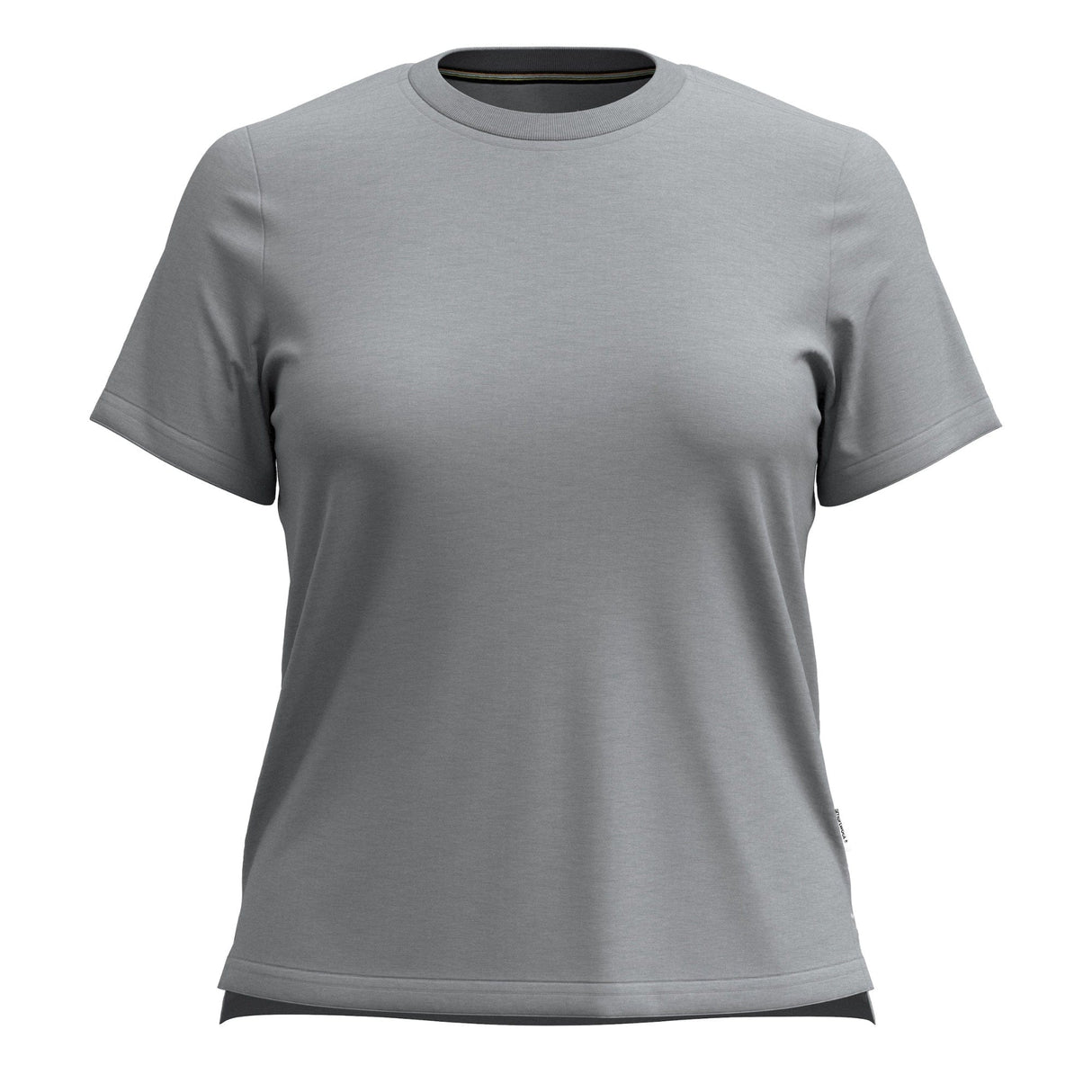 Smartwool Womens Perfect Crew Short Sleeve Tee  -  Small / Light Gray Heather