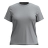 Smartwool Womens Perfect Crew Short Sleeve Tee  -  Small / Light Gray Heather