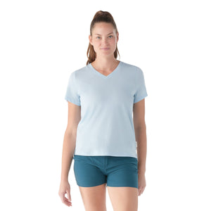 Smartwool Womens Perfect V-Neck Short Sleeve Tee  - 