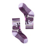 Smartwool Kids Hike Light Cushion Hiking Bear Crew Socks  -  Small / Purple Iris