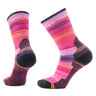 Smartwool Womens Hike Light Cushion Hilltop Daydream Print Crew Socks  -  Small / Power Pink