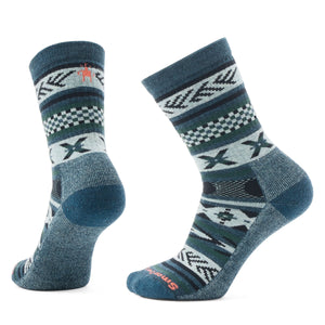 Smartwool Everyday Cozy Cabin Games Crew Socks  -  Small / Twilight Blue