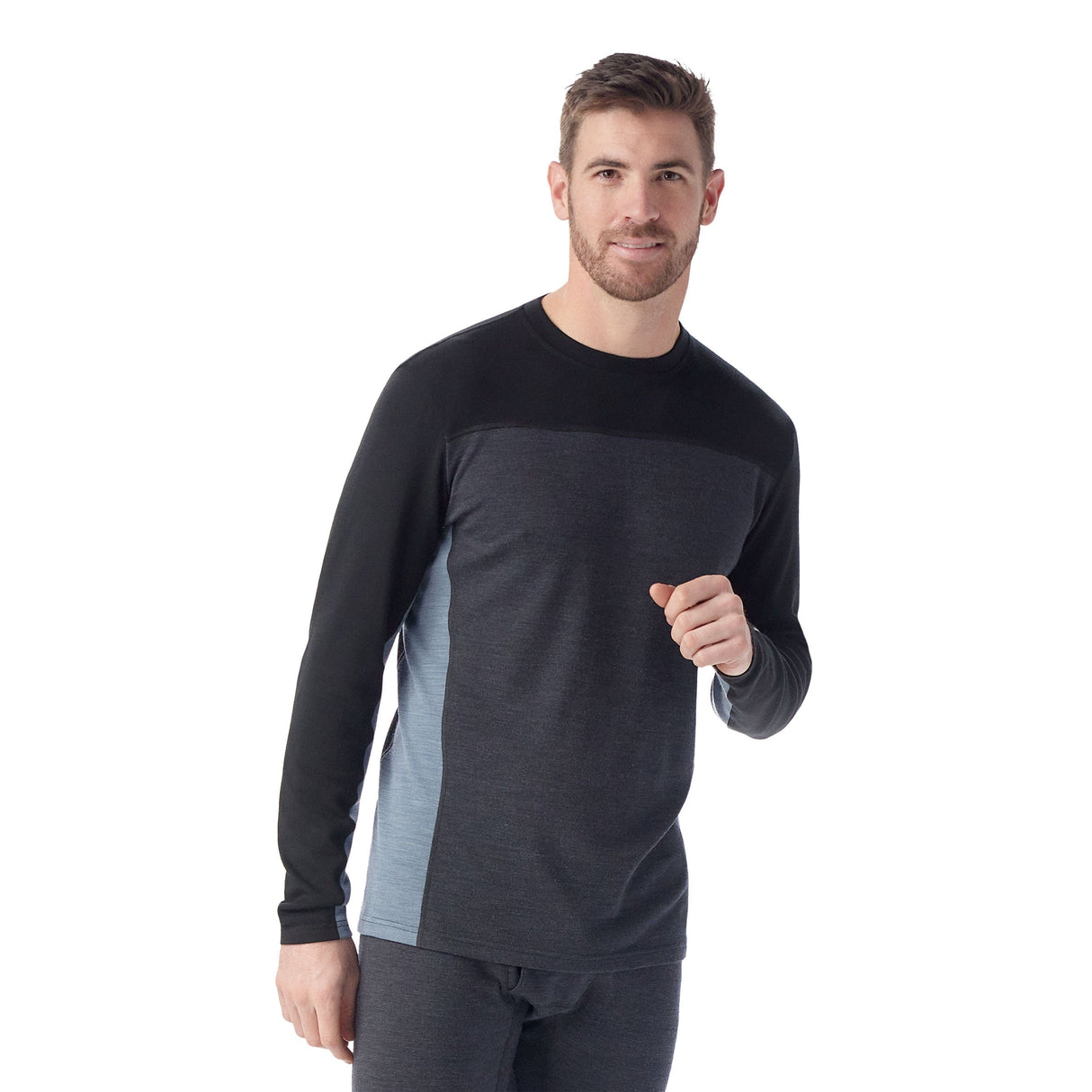 Smartwool Mens Classic Thermal Merino Base Layer Colorblock Crew  - 