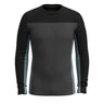 Smartwool Mens Classic Thermal Merino Base Layer Colorblock Crew  -  Small / Charcoal Heather/Black