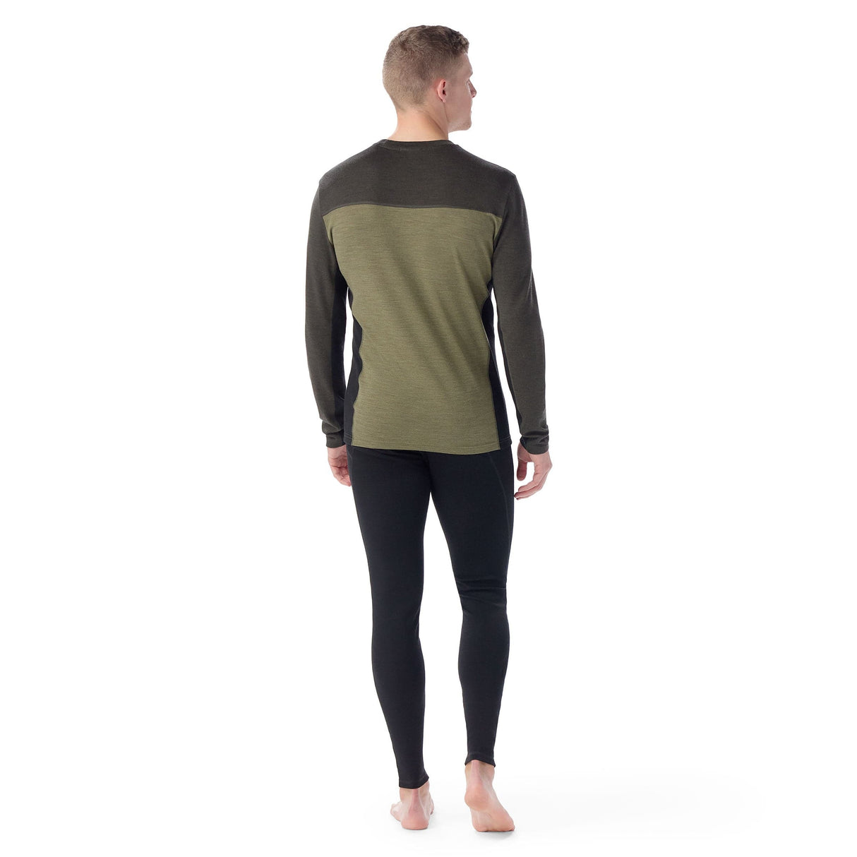 Smartwool Mens Classic Thermal Merino Base Layer Colorblock Crew  - 