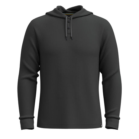 Smartwool Mens Waffle Henley Hoodie  -  Small / Charcoal