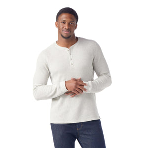 Smartwool Mens Waffle Long Sleeve Henley  - 