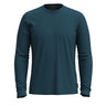 Smartwool Mens Perfect Crew Long Sleeve Tee  -  X-Small / Twilight Blue