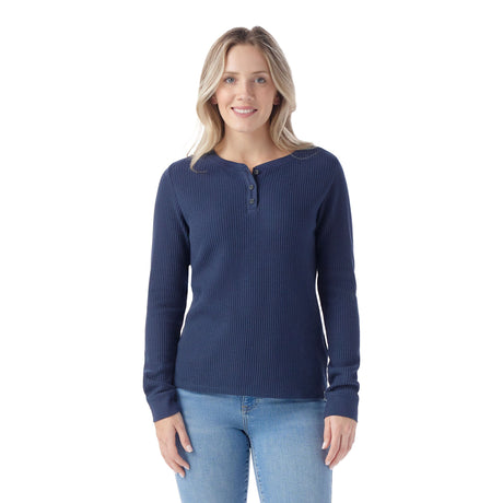 Smartwool Womens Waffle Long Sleeve Henley  - 