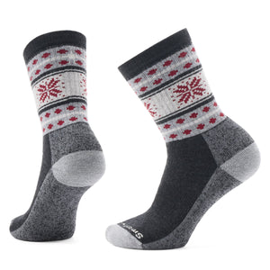 Smartwool Everyday Cozy Snowflake Dream Crew Socks  -  Small / Charcoal