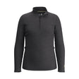 Smartwool Kids Classic Thermal Merino Base Layer 1/4 Zip  -  XX-Small / Charcoal Heather