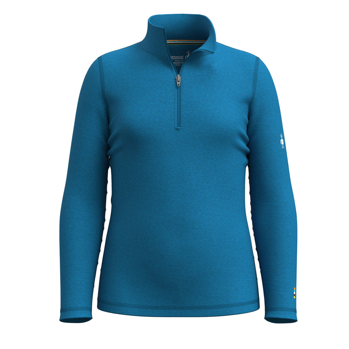 Smartwool Kids Classic Thermal Merino Base Layer 1/4 Zip  -  XX-Small / Nival Blue Heather