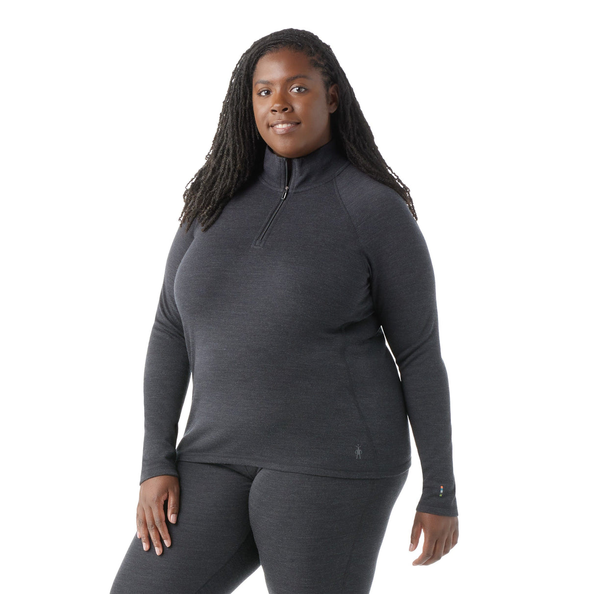 Smartwool Womens Classic Thermal Merino Base Layer 1/4 Zip Plus  - 