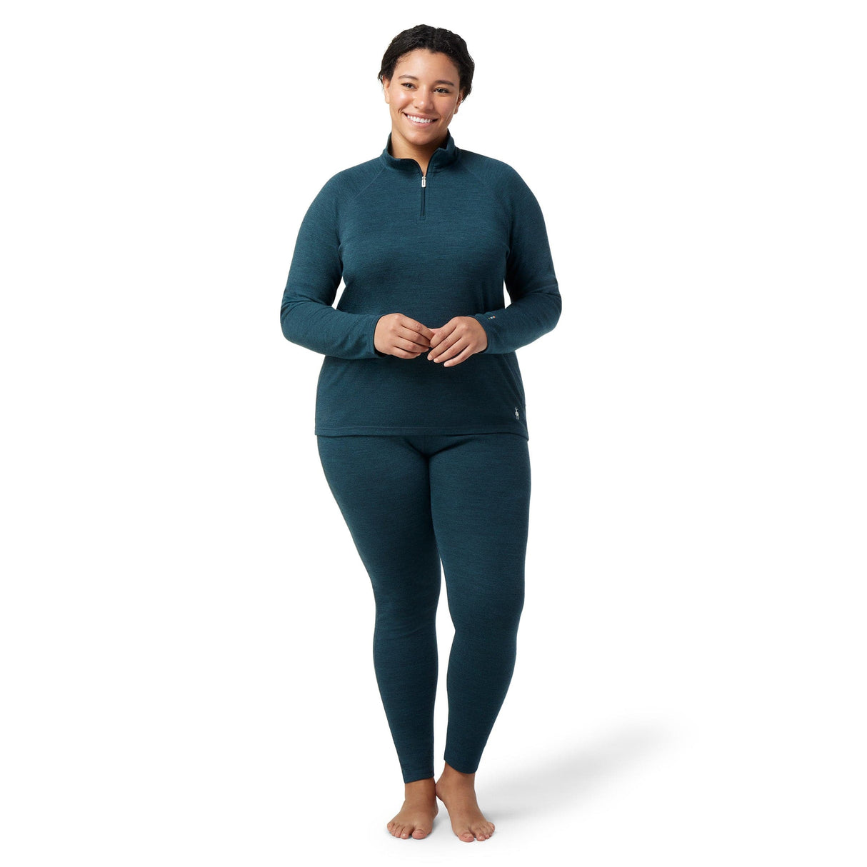 Smartwool Womens Classic Thermal Merino Base Layer 1/4 Zip Plus  - 